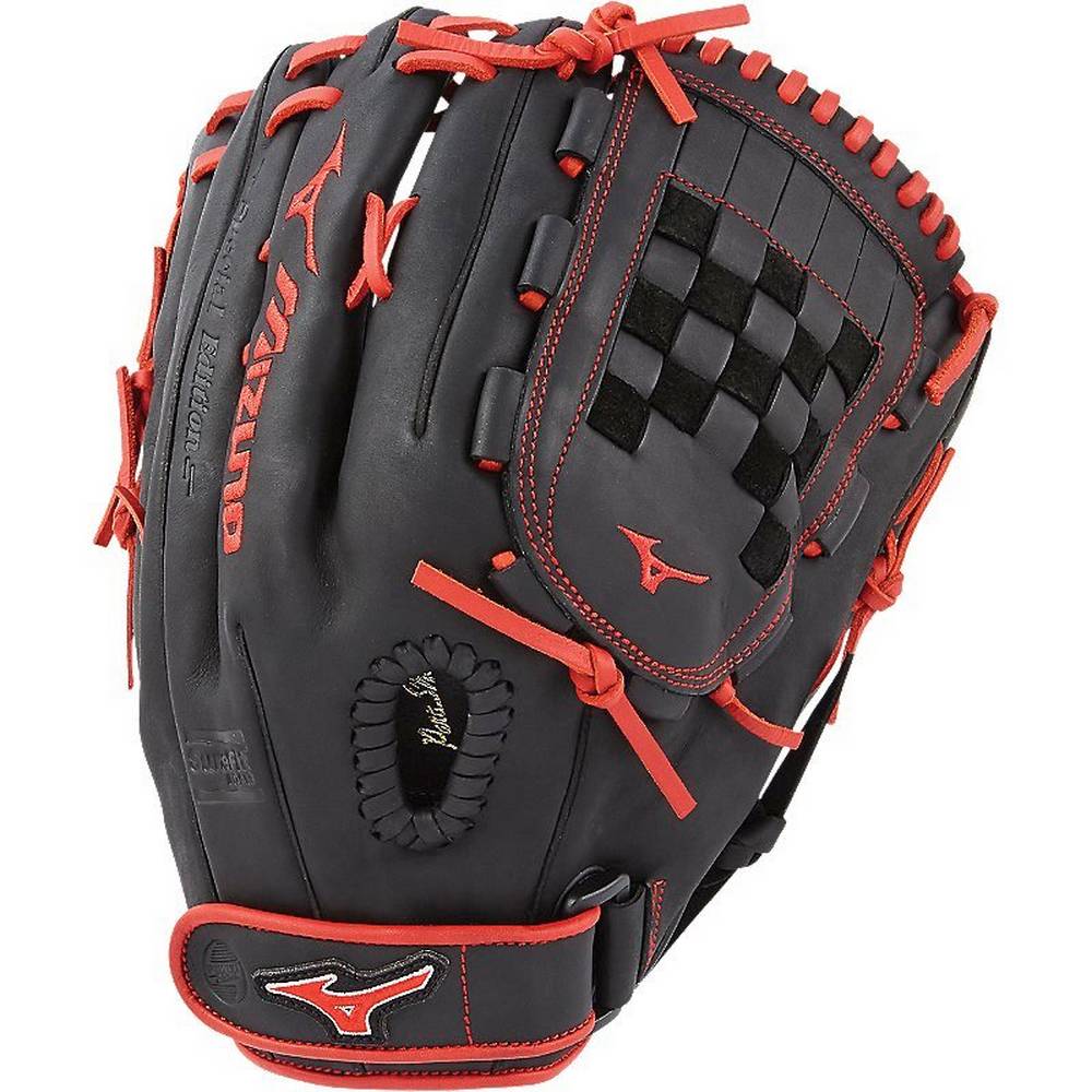 Womens Mizuno MVP Prime SE Fastpitch 13" Softball Gloves Black/Red Philippines (LXKGYP508)